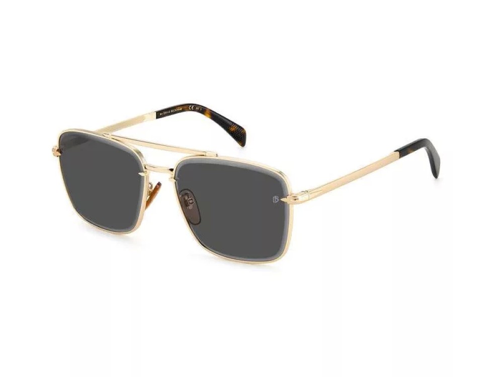 David Beckham DB 7093/G/S - J5GIR - 60 Napszemüvegek Arany, Dark Havanna Pilóta (Aviator)