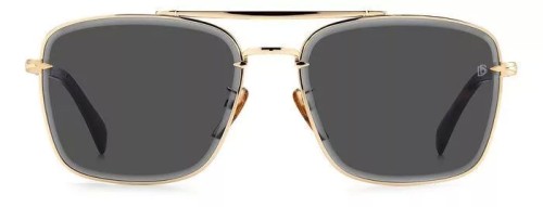 David Beckham DB 7093/G/S - J5GIR - 60 Napszemüvegek Arany, Dark Havanna Pilóta (Aviator)