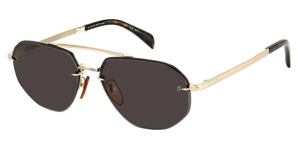 David Beckham DB 1101/G/S - J5GIR - 61 Napszemüvegek Arany, Dark Havanna Pilóta (Aviator)