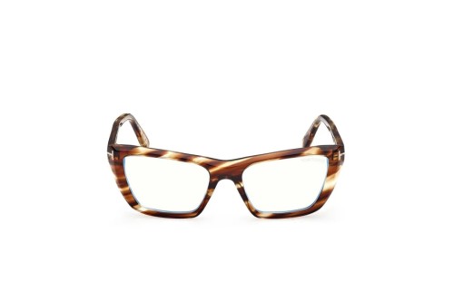 Tom Ford TF6047-B - 055 - 54 - KÉK-IBOLYA FÉNYT SZŰRŐ LENCSÉKKEL Optikai keretek Havanna Szögletes