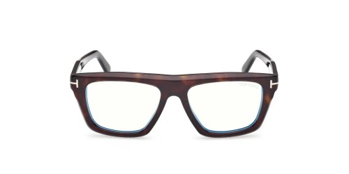 Tom Ford TF6059-B ECO - 052 - 54 - KÉK-IBOLYA FÉNYT SZŰRŐ LENCSÉKKEL Optikai keretek Dark Havanna Szögletes