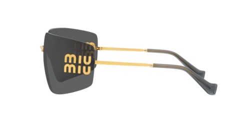 MIU MIU MU 54YS - 5AK5S0 - 80 Napszemüvegek Arany, Fekete Szögletes