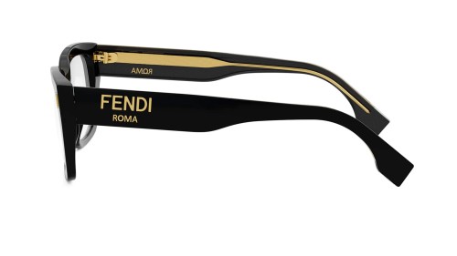 Fendi FE50094F - 001 - 52 Optikai keretek Fekete Szögletes